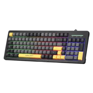 Combo Halion Cobra ( K426C) Gaming, Negro Con Amarillo, Teclado+Mouse, Led Rainbow - Imagen 4