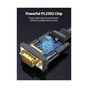 Cable Usb-A A Serial Rs232 Ugreen (20223) Negro, Con Chipset Pl2303, Cubierta De Pvc, 3 Metros - Imagen 5