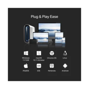 Adaptador Usb/Usb-C A Red Tp-Link (Ue310C) Carcasa Aluminio, Entrada Dual, Velocidad 10/100/1000 - Imagen 6