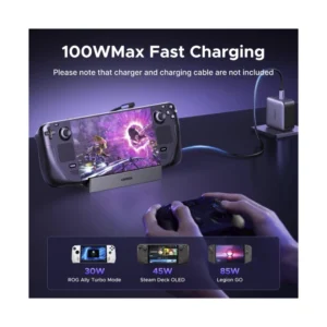 Steam Deck Dock 9 En 1 Ugreen Cm800 (55733) Estacion De Acoplamiento Plegable, X1 Dp, X1 Usb-C, X3 Usb-A, X1 Rj45, X1 Sd Card Slot, X1 Tf Card Slot - Imagen 6