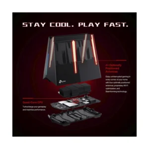 Router Inalambrico Gaming Tp-Link Axe5400 (Archer Gxe75) Wi-Fi 6E, Triple Banda, 4Ghz/574Mbps, 6Ghz/2402Mbps, X4 Lan + X1 Wan 2.5 Gbps, Homeshield - Imagen 7