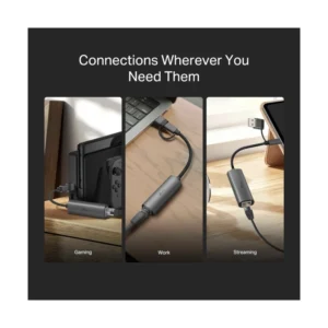 Adaptador Usb/Usb-C A Red Tp-Link (Ue310C) Carcasa Aluminio, Entrada Dual, Velocidad 10/100/1000 - Imagen 7