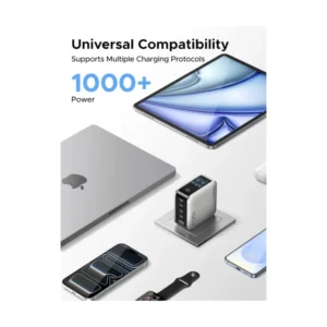 Cargador De Pared Ugreen Nexode Pro X773 (65619B) X4 Usb-C, X1 Usb-A, 100W Carga Rapida, Pantalla Inteligente - Imagen 8