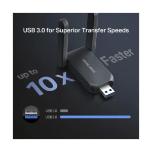 Usb Inalambrico Mercusys Be6500 (Ma37Beh) Wi-Fi 7, 2.4Ghz/688Mbps, 6Ghz/2882Mbps, Antena X2 - Imagen 8