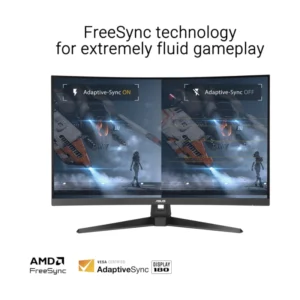 Monitor Gaming Asus Tuf Gaming 32" (Vg32Wq3B) Curvo, Fast Va, Qhd 2K , 2560X1440, 2 Hdmi/Dp, 0.5Ms, 180Hz, 1500R, Extreme Low, Freesyn, Shadow Boost - Imagen 8