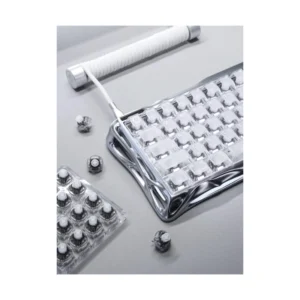Teclado Gravastar Mercury V60 Pro 60% (Gs V60 Pro_xtal_slv) Silver Frost, Magneticos, Sondeo De 8 Khz, Latencia De 0,125Ms, Marco Aluminio - Imagen 9