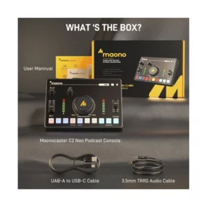 Mezcladora De Audio Maono Caster C2 Neo (Amc2 Neo) Negro, Bluetooth, Bateria Incorporada, Cancelacion De Ruido, Para Transmision En Vivo, Grabacion - Imagen 9
