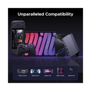 Steam Deck Dock 9 En 1 Ugreen Cm800 (55733) Estacion De Acoplamiento Plegable, X1 Dp, X1 Usb-C, X3 Usb-A, X1 Rj45, X1 Sd Card Slot, X1 Tf Card Slot - Imagen 9