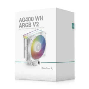 Disipador De Procesador Deep Cool Ag400 Wh Argb V2 (R-Ag400-Whammn-Gjd) Blanco, Aplicable A Socket, 1151/1851-Am4/Am5+, Led-Argb - Imagen 9