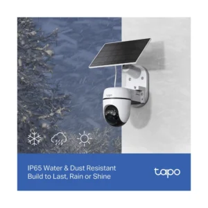 Kit Camara De Seguridad Exterior + Panel Solar Tp-Link (Tapo C610 Kit) Wifi, 2K 3Mp, Vision Nocturna Color, Bateria Interna 6700 Mah, Movimiento 360 - Imagen 10