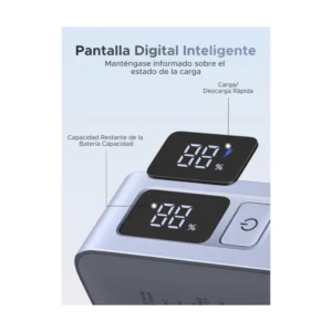 Power Bank Ugreen Pb584 (75173B) Tamaño Compacto Con Cable Usb-C Integrado, Carga Rapida Pd De 33 W, 10000Mah - Imagen 10
