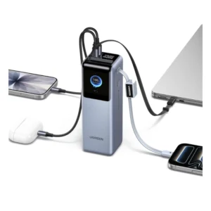 Power Bank Ugreen Pb728 (75702B) Nexode Pro, X2 Cable Integrado Usb-C, Pantalla Inteligente Tft, Carga Rapida De 200W, 25000Mah - Imagen 10