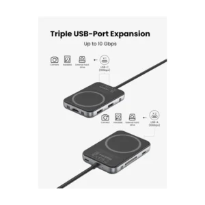 Adaptador Usb-C A 7 En 1 Ugreen Cm896 (65759) X1 Hdmi, X1 Usb-C, X2 Usb-A, X1 Sd Card Slot, X1 Tf Card Slot - Imagen 11