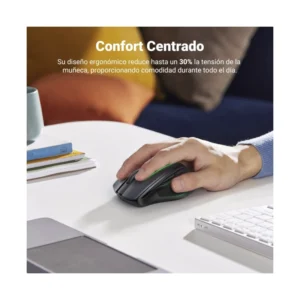 Mouse Inalambrico Ugreen Mu006 (15063) Gris, 6 Botones Silenciosos, Ergonomico, 4000 Dpi - Imagen 3