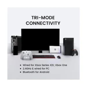Mando Inalambrico Gamesir G7 Pro (Gamesir-G7 Pro-W) Blanco, Con Cable Para Xbox, Inalambrico Pc O Mobile, Gatillos Efecto Hall, Sondeo De 1000 Hz - Imagen 3