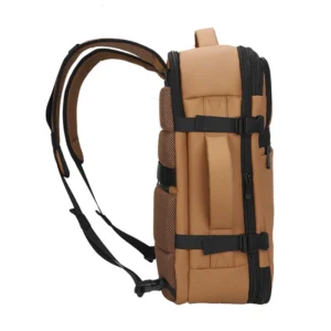 Mochila Para Laptop Teros Travel (Te-9038) Brown, Amplio Compartimento, Cremallera Extensible, Hasta 15.6" - Imagen 3