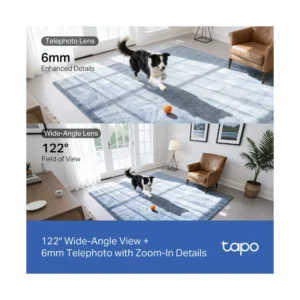 Camara De Seguridad Interior Tp-Link (Tapo C245D) Wifi, Doble Lente, 2K 3Mp, Seguimiento Inteligente, Deteccion Con Ia, Zoom De Alta Claridad - Imagen 4