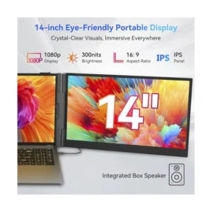 Extensor De Pantalla Triple Para Laptop Blackview (Dcm6) Ips Fhd, Dos Pantallas Externas Portatil De 14", Compatible De 13 A 17", Para Windows/ Mac - Imagen 4