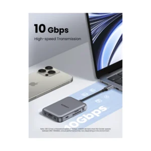 Adaptador Usb-C A 7 En 1 Ugreen Cm896 (65759) X1 Hdmi, X1 Usb-C, X2 Usb-A, X1 Sd Card Slot, X1 Tf Card Slot - Imagen 4