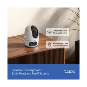 Camara De Seguridad Interior Tp-Link (Tapo C245D) Wifi, Doble Lente, 2K 3Mp, Seguimiento Inteligente, Deteccion Con Ia, Zoom De Alta Claridad - Imagen 5