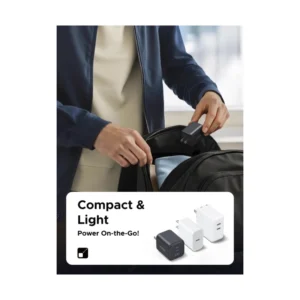 Cargador De Pared Ugreen Gan X527 (65155) X2 Usb-C, X1 Usb-A, Carga Rapida De 45W - Imagen 5