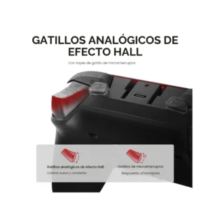 Mando Inalambrico Gamesir G7 Pro (Gamesir-G7 Pro-B) Negro, Con Cable Para Xbox, Inalambrico Pc O Mobile, Gatillos Efecto Hall, Sondeo De 1000 Hz - Imagen 5