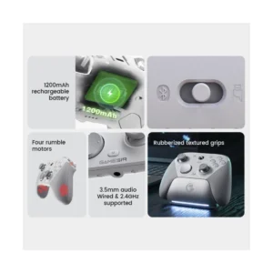 Mando Inalambrico Gamesir G7 Pro (Gamesir-G7 Pro-W) Blanco, Con Cable Para Xbox, Inalambrico Pc O Mobile, Gatillos Efecto Hall, Sondeo De 1000 Hz - Imagen 5