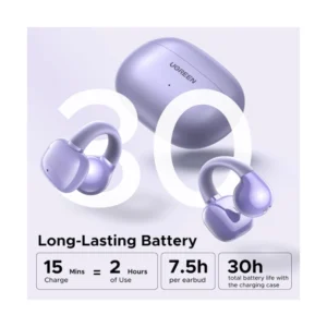 Auricular Bluetooth Ugreen Hitune S3 Ws209 (55430) Purpura, Bluetooth 5.4, Diseño De Oreja Abierta, Hasta 30 Horas Reproduccion - Imagen 5