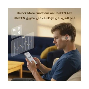 Auricular Bluetooth Ugreen Dots Ws220 (75628) Gris, Ipx5, Microfonos Duales, Hasta 35 Horas De Reproduccion - Imagen 6