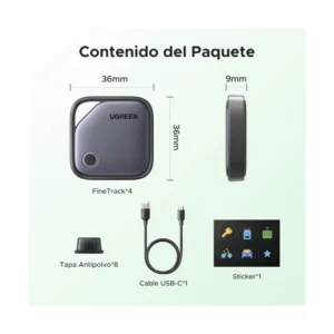 Localizador Inteligente Bluetooth Ugreen Finetrack G Cm916 (65543) Localizador De Objetos, Para Llaves, Equipaje Y Pasaporte, Etc - Imagen 8
