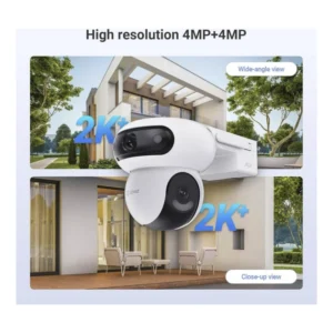 Kit Camara De Seguridad Exterior + Panel Solar Ezviz Hb90X Dual 4G (Cs-Hb90X/Sp) Ranura 4G Lte, 2K 4Mp+4Mp Camara Dual, Bateria Y Energia Solar 8W - Imagen 8