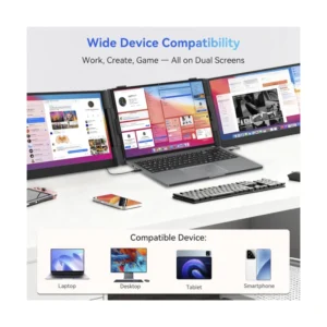 Extensor De Pantalla Triple Para Laptop Blackview (Dcm6) Ips Fhd, Dos Pantallas Externas Portatil De 14", Compatible De 13 A 17", Para Windows/ Mac - Imagen 9