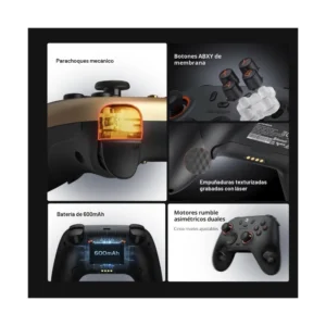 Mando Inalambrico Gamesir Nova Lite 2 (Gamesir-N2 Lite-G) Gris, Gatillos Con Efecto Hall, Muestreo De 1000 Hz, Pc/Switch/Steam/Android - Imagen 9