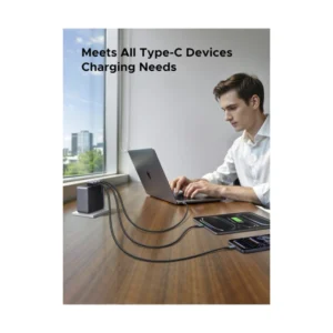 Cable De Carga & Datos Usb-C A Usb-C Ugreen L536 (85345) Trenzado, Angulo 90 Grados Tipo C, Carga Rapida 240W,Compatible Con Iphone 17/16/15, 2 Metros - Imagen 9