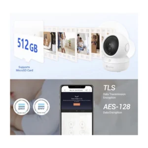 Camara De Seguridad Interior Ezviz H6C Pro 2K (Cs-H6C(3Mp,W1)) Wifi, 3Mp, Vision Nocturna, Deteccion De Movimiento, Seguimiento, Modo Patrulla - Imagen 9