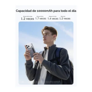 Power Bank Ugreen Pb761 (45763) Gris, Magnetico, Qi2 Certificado, Carga Rapida De 15W, Magsafe, 10000Mah - Imagen 4