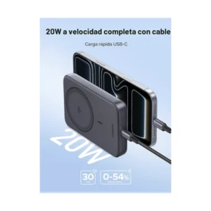 Power Bank Ugreen Pb761 (45763) Gris, Magnetico, Qi2 Certificado, Carga Rapida De 15W, Magsafe, 10000Mah - Imagen 6
