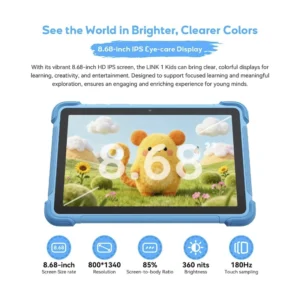 Tablet Blackview (Link 1 Kids-P) Purpura, Pantalla Hd 8.68", 64Gb Rom, 4Gb Ram, 5000Mah, Android 16, Cam 8Mp-5Mp - Imagen 8