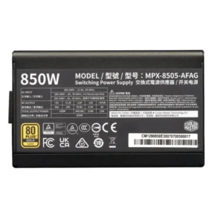 Fuente De Poder Cooler Master Elite Gold 850 (Mpx-8505-Afag-Bus) 850W, Gold, Atx 3.1 Y Pcie Gen 5.1, Modular - Imagen 3