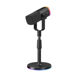 Microfono Fifine Ampligame (Am8 Pros-B) Negro, Boton De Silencio, Base Ajustable 26Cm, Conectividad Usb/Xlr, Led-Rgb - Imagen 3