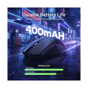 Mouse Inalambrico Redragon K1Ng Ultra (M999) Gaming, Negro, Conectividad Triple Modo, Base De Carga Magnetica, 45000 Dpi, 55G Ultraligero - Imagen 4