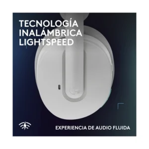 Auricular Inalambrico Logitech G325 Lightspeed (981-001530) Blanco, Bluetooth, Microfono Con Reduccion De Ruido, Audio Avanzado, 24 Horas, Pc, Ps4/5 - Imagen 4