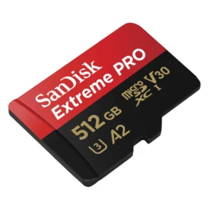 Memoria Microsdxc Sandisk Extreme Pro 512Gb (Sdsqxcd-512G-Gn6Ma) Uhs-I, V30, A2, 200Mb/S, 140Mb/S, Para Grabacion De Video 4K Uhd, Adaptador Sdp - Imagen 3