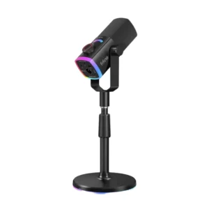 Microfono Fifine Ampligame (Am8 Pros-B) Negro, Boton De Silencio, Base Ajustable 26Cm, Conectividad Usb/Xlr, Led-Rgb - Imagen 4