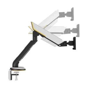 Brazo Soporte Para Monitor Koreano (Gmk96-12L) Gaming, Rack Base, Para 24" A 57", De 2Kg Hasta 27Kg, Gas Reforzado, Ajustes Ergonomicos, Led-Rgb - Imagen 4