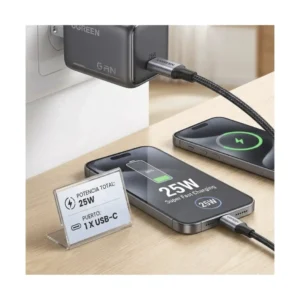 Cargador De Pared Ugreen Gan X517 (75955) Carga Rapida De 25W - Imagen 5