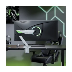 Brazo Soporte Para Monitor Koreano (Gmk93-12L) Gaming, Rack Base, Para 17" A 45", De 2Kg Hasta 16Kg, Resorte Mecanico, Ajustes De Altura, Led-Rgb - Imagen 5