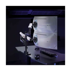 Brazo Soporte Para 2 Monitores Koreano (Gmk95-24U) Gaming, Rack Base, Para 24" A 57", De 2Kg Hasta 27Kg, Resorte De Gas, Permite Vertical Y Horizontal - Imagen 5