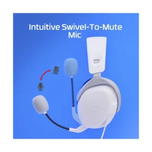 Auricular Hyperx Cloud Stinger 2 (75X29Aa) Blanco, Comodidad Ligera, Audio Optimizado, Diadema Ajustable, Para Ps4 Y Ps5 - Imagen 6