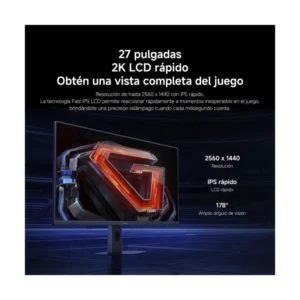 Monitor Gaming Xiaomi 27" (G27Qi 2026) Fast Ips, Qhd 2K , 2560X1440, 2 Hdmi/Dp, 1Ms, 200Hz, Hdr, Freesync Premium - Imagen 6